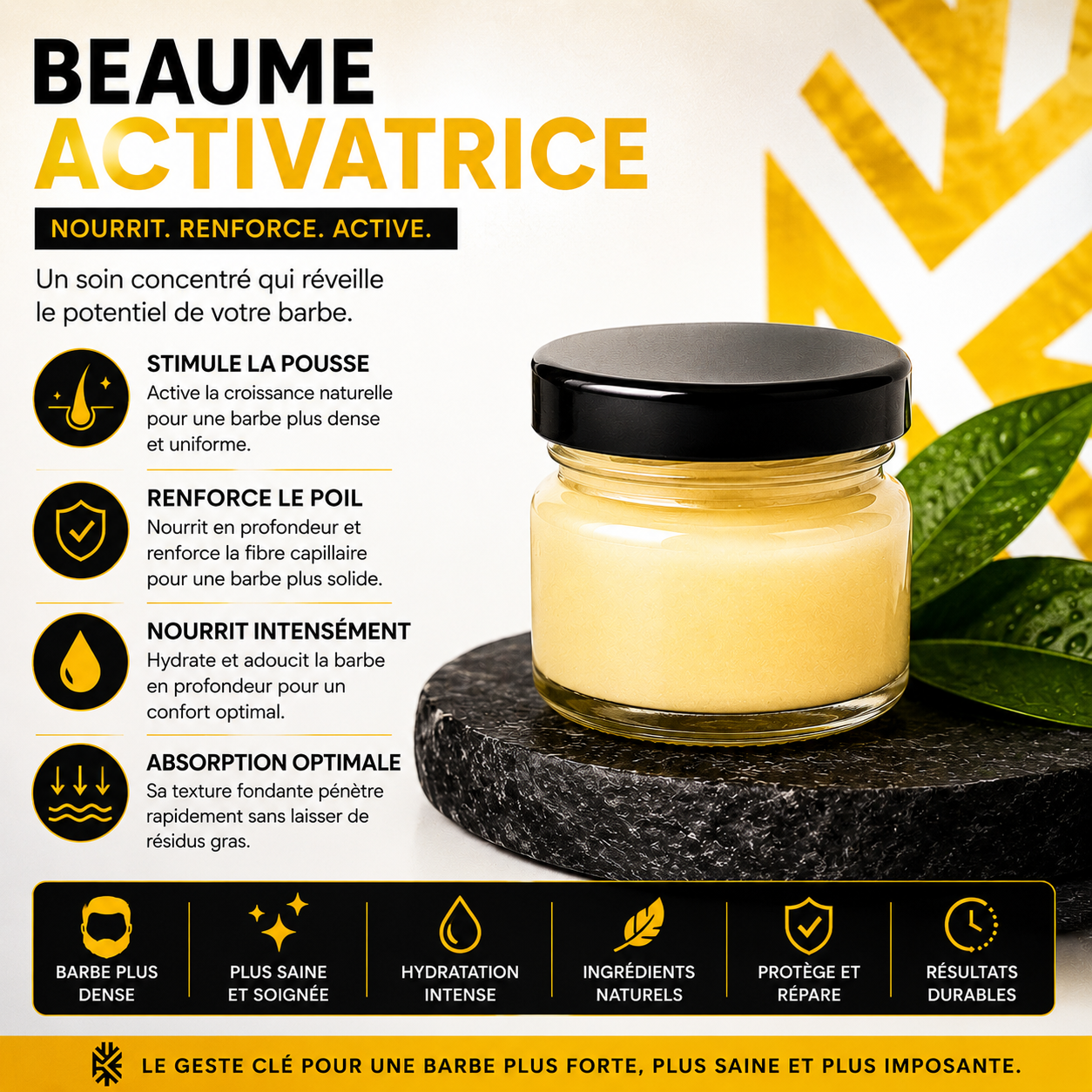 Kunta Boost Kit : Baume Activatrice + Brosse + Peigne + Serviettes Chaudes