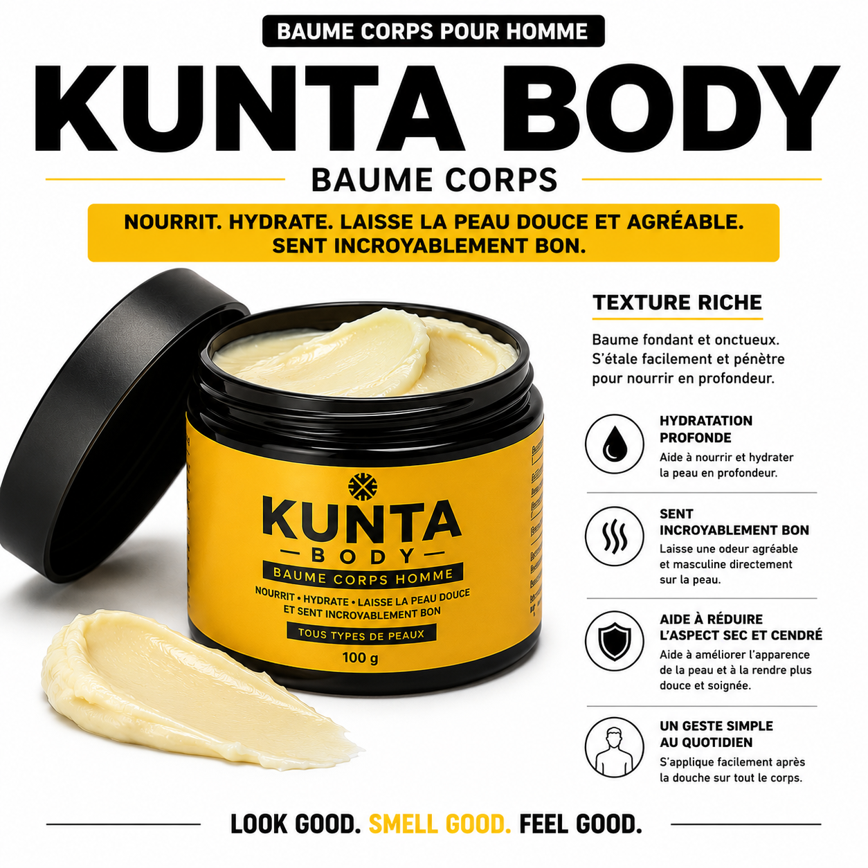 KUNTA BODY™ - Baume Corps Homme
