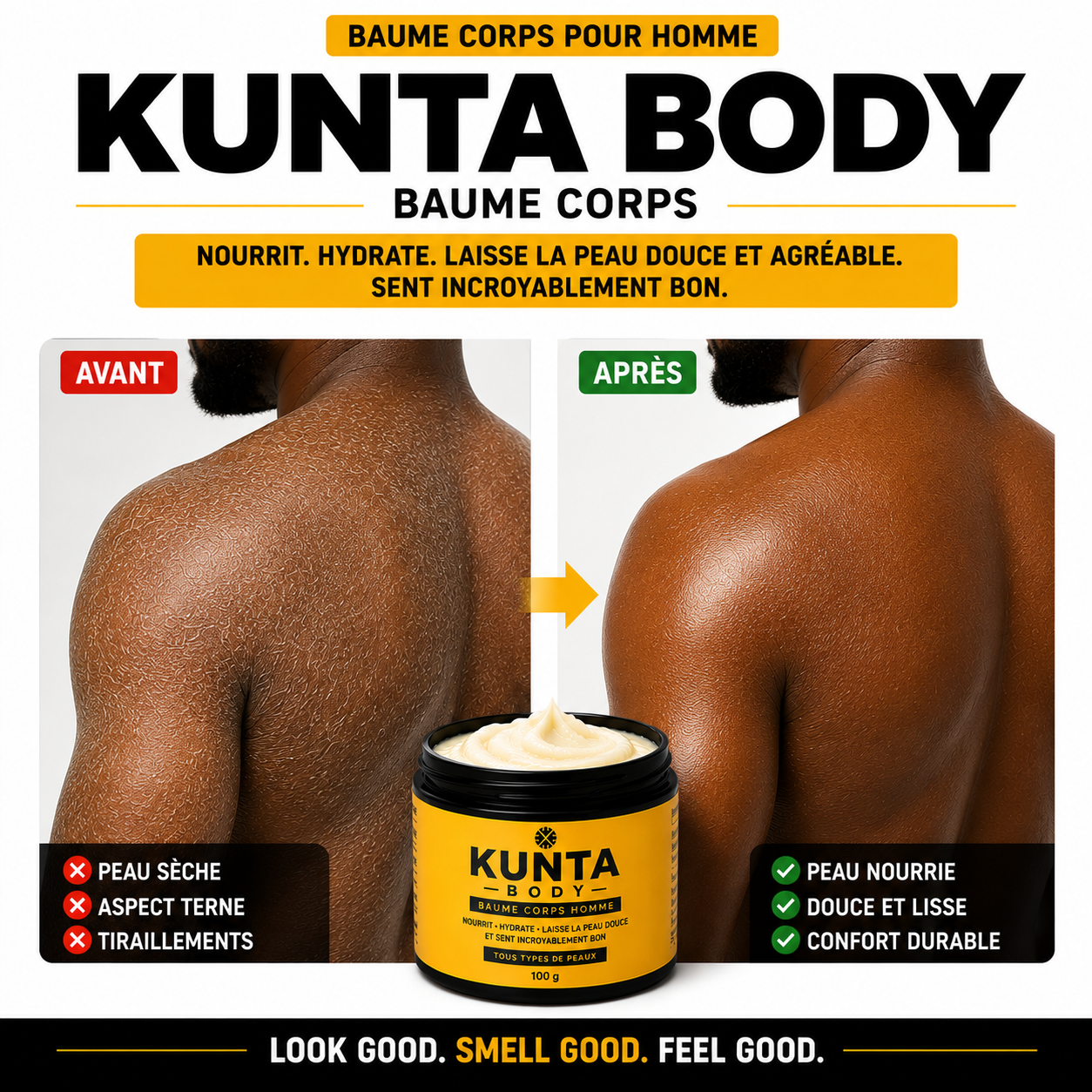 KUNTA BODY™ - Baume Corps Homme