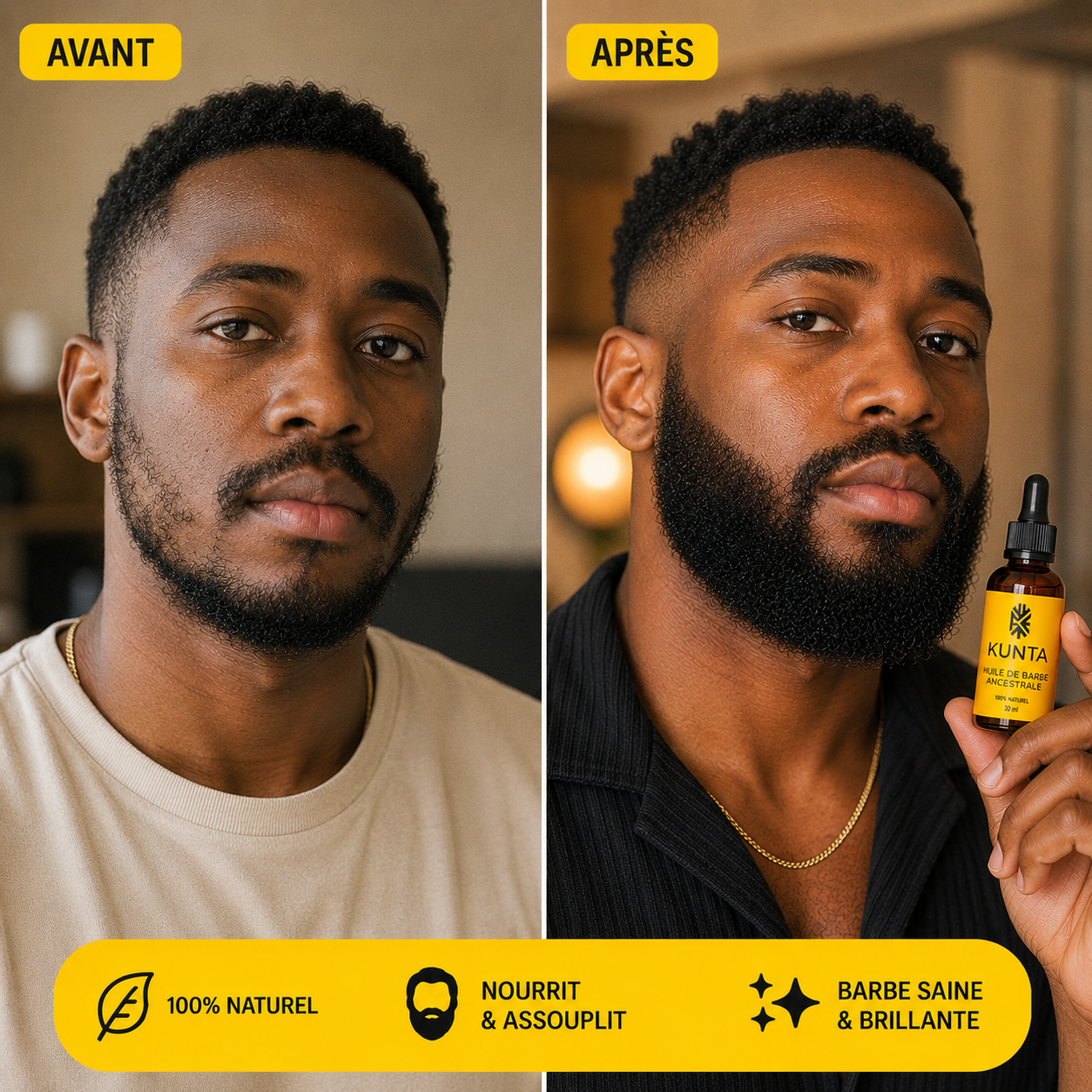 Kunta – Huile de Barbe Croissance ULTRA Rapide (30 ml)
