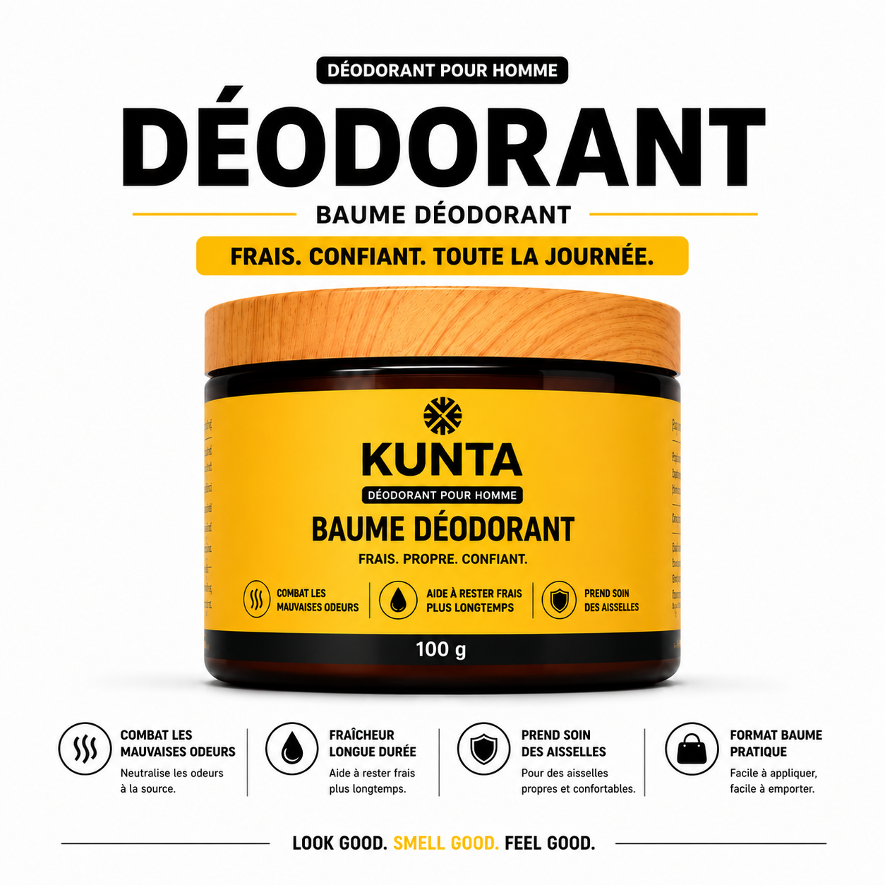 KUNTA DÉODORANT™ - Le déodorant qui prend soin de tes aisselles