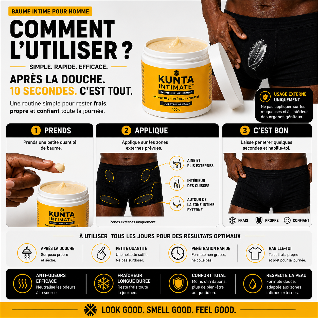 KUNTA INTIMATE™ - Baume Intime Homme