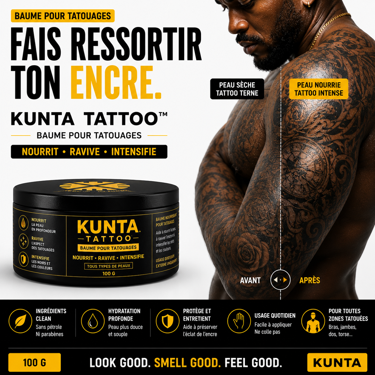 KUNTA TATTOO™  - Baume pour tatouages