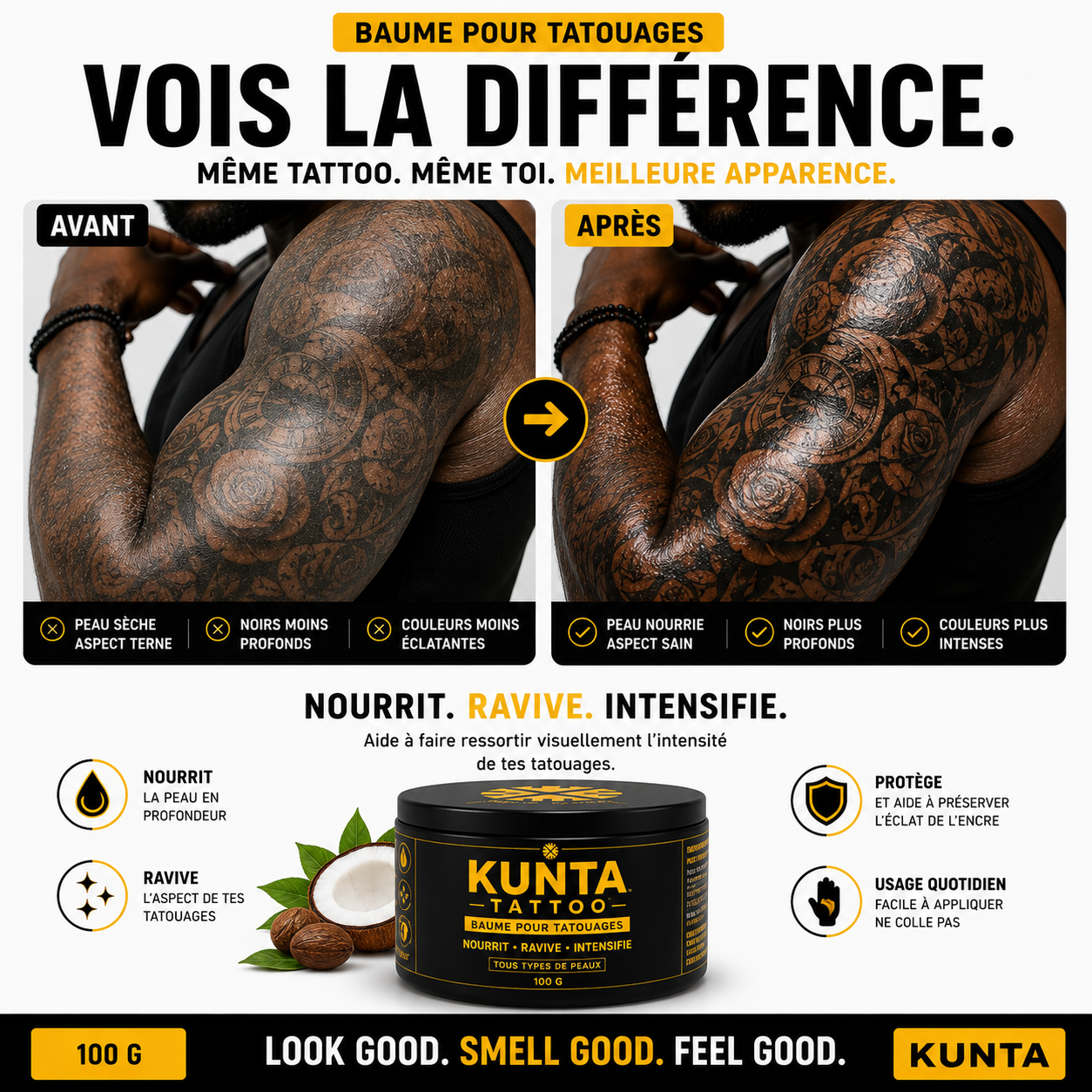 KUNTA TATTOO™  - Baume pour tatouages