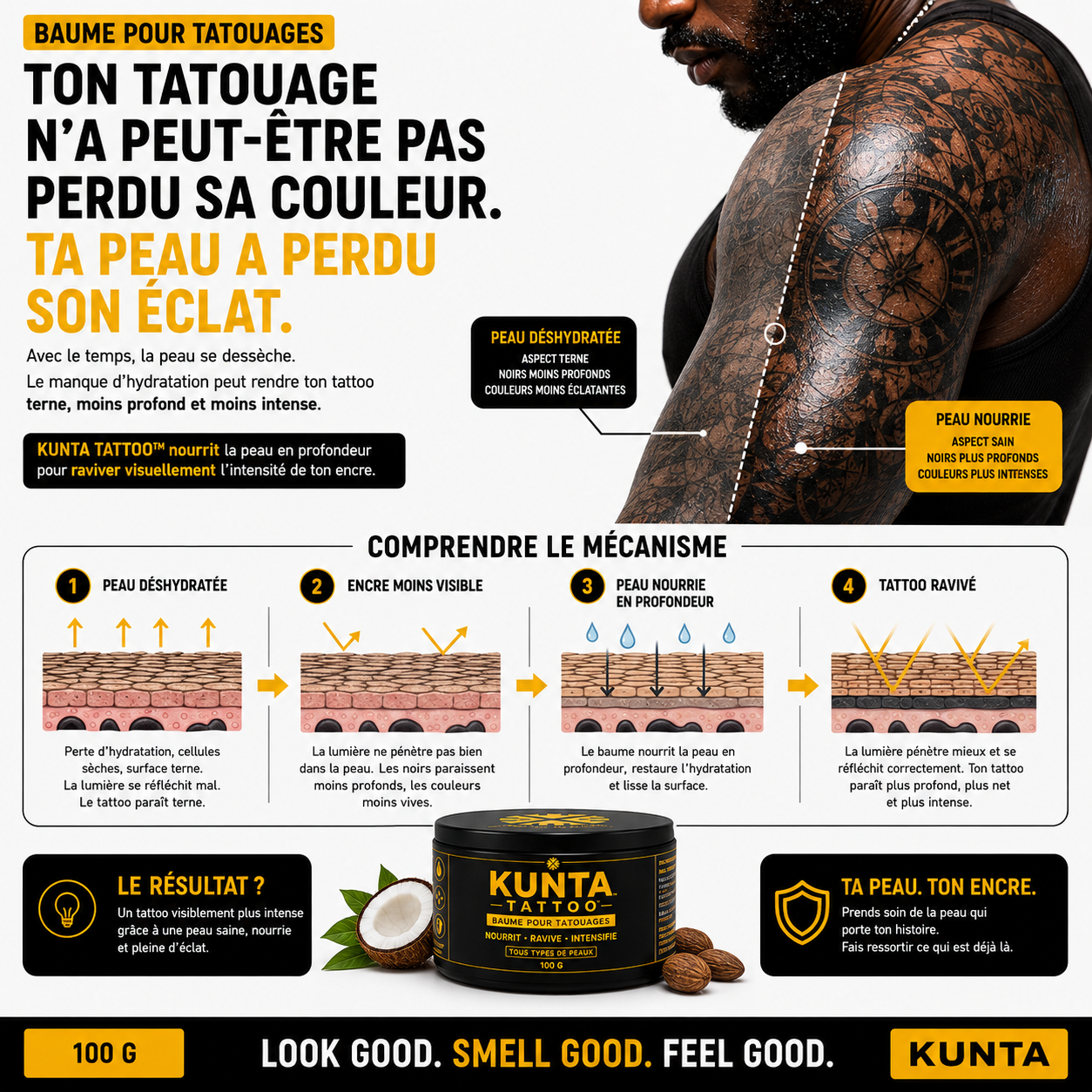KUNTA TATTOO™  - Baume pour tatouages